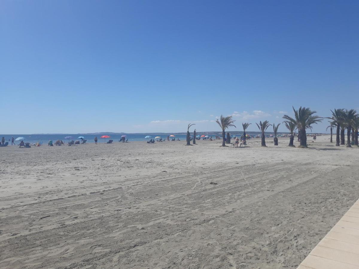 Apartamento Santa Pola, En Playa Del Tamarit Con Piscina. Exterior foto